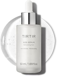 TIRTIR SOS Serum - Radiant Glow Boosting Face Serum - Plumping, Anti Aging, Hydrating - Visibly Smooth and Glowy Skin - Fragrance Free Serum for All Skin Types, 1.69 fl.oz.