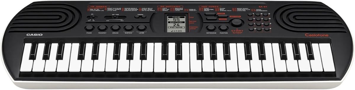 Casio Casiotone SA-81 44-Key Portable Keyboard with Mini Keys