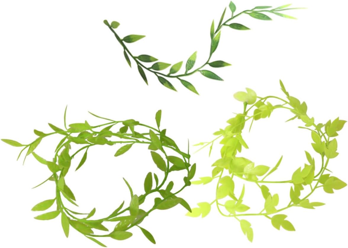 Toyvian 3pcs Realistic Miniature Vines for Dollhouse Accessories Fine Craftsmanship Artificial Plants for DIY Mini Model Railway Fairy Garden Architecture Diorama Versatile Home and Office