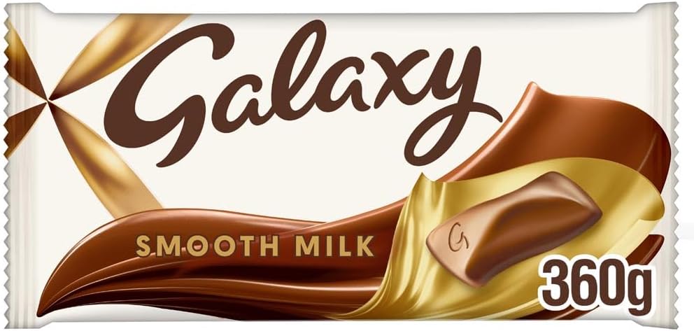 Galaxy Chocolate Bar, Smooth Milk Chocolate, 360g, Ideal for Gift, Snacks or Hamper