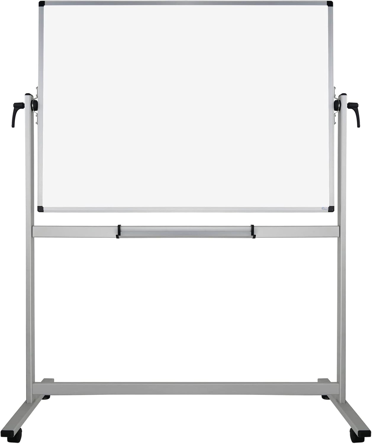 XBoard Magnetic Mobile Whiteboard, Double Sided Magnetic Dry Erase White Board on Wheels, Large Portable Easel with Stand and Aluminium Frame for Home School Office (48x36-Inch)