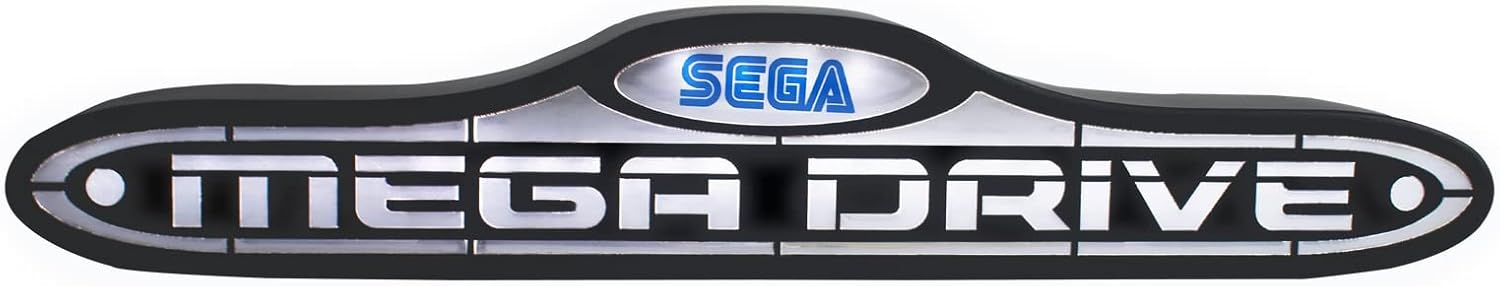 Fizz Creations Sega Mega Drive Console Logo Light, Black