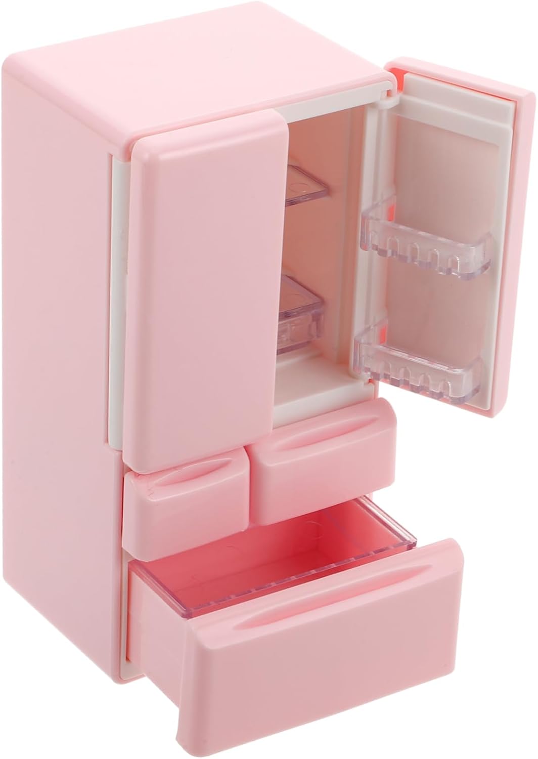 UPKOCH Dollhouse Miniature Toy Fridge Scale Mini Kitchen Educational Pretend Play Toy Storage Compartment