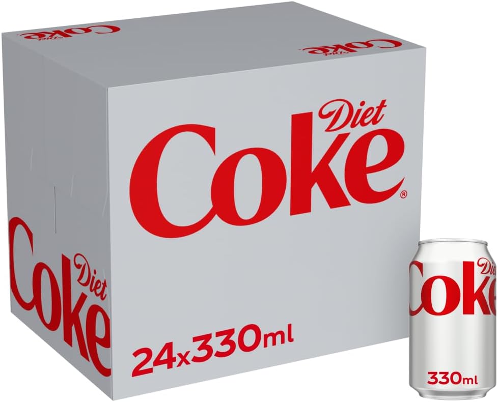 Diet Coke Can Cola, Box 330 ml (Pack of 24)