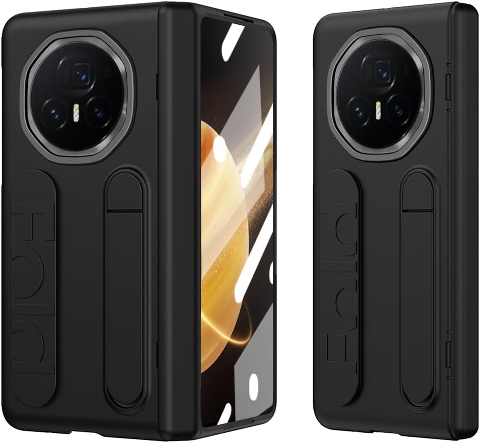 Drop Protection Case Compatible with Huawei Honor Magic V3 Case with Stand Built-in Screen Protector, Hinge Protective Case Full-Body Shockproof Protective Phone Case Compatible with Honor Magic V3(Bl