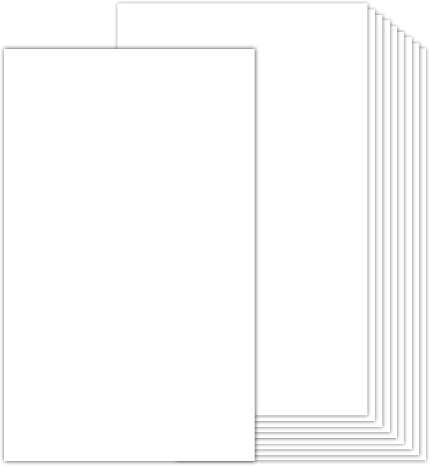 White Blank Cover Stock 8.5x14 Thick Paper 100 Sheets, Goefun 80lb Heavyweight Legal Cardstock Printer Paper For Arts and Crafts, Brochures, Menus, Posters