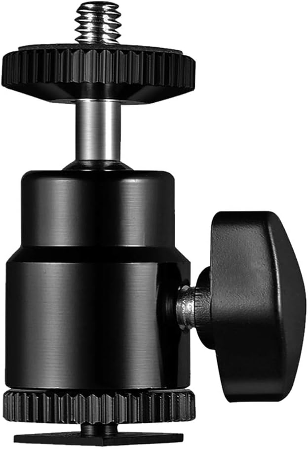 SLOW DOLPHIN Camera Hot Shoe Mount 1/4" with 1/4" Screw Adapter for Cameras Camcorders Smartphone Microphone Gopro LED Video Light Video Monitor Tripod Monopod
