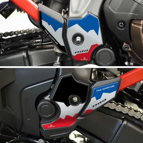 Resin Bike Motorbike 3D Stickers Compatible with Honda CRF1100L Africa Twin 1100 2024-2025. Bike Protection Grip Heel Pad from Bumps and Scratches. Pair of Stickers 3D Resin Gadget Moto