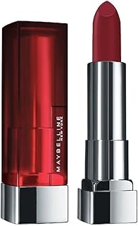 Maybelline Color Sensational Lipstick, Lip Makeup, Matte Finish, Hydrating Lipstick, Nude, Pink, Red, Plum Lip Color, Divine Wine, 1 Count