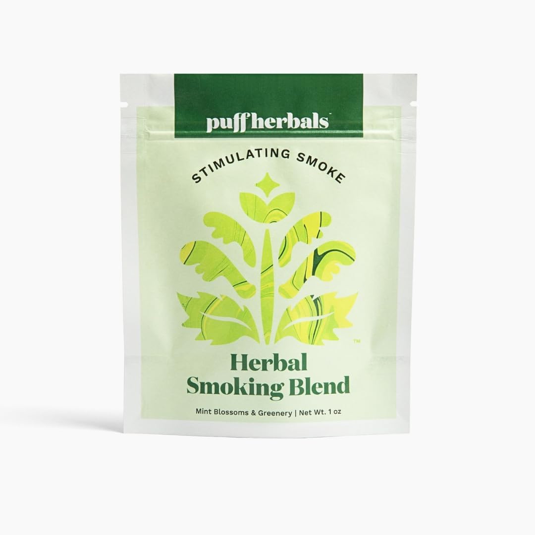Stimulating Herbal Smoking Blend | Tobacco-Free, Nicotine-Free | Peppermint