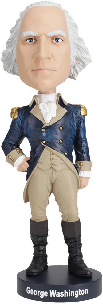 Royal Bobbles George Washington Bobblehead, Premium Polyresin Lifelike Figure, Unique Serial Number, Exquisite Detail