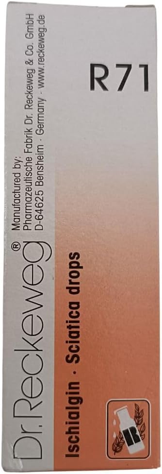 2 LOT X Dr. Reckeweg - Homeopathic Medicine - R71 - Sciatica Drops