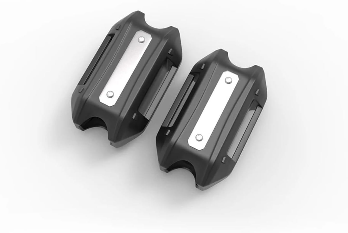 Motorcycle Bumper Blocks Compatible With For Vulcan For S 650 900 For Vn650 Motorcycle Crash Bar Bumper Engine Guard Protection Decorative Block 25mm(Sliver 1)