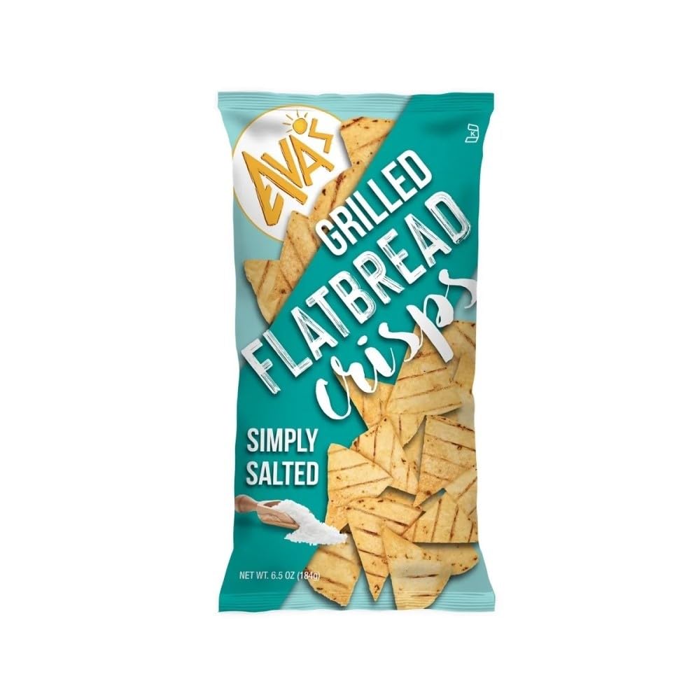 Ava's Flatbread Crisps, 6.5 oz, 12 Pack (6.5 oz, Simply Salted)