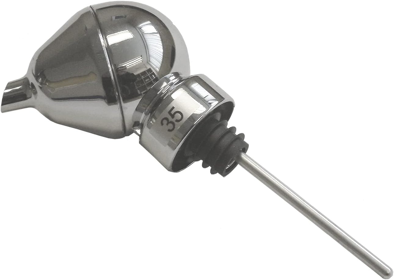 Ball Pourer Chrome 35ml | Spirit Pourer, Shot Pourer, Bar Pourer - Pour a 35ml Measure Every Time! by drinkstuff