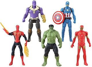 5pcs Collectible Super Hero Series Exclusive Figure Set, 4.7-Inch Action Figures