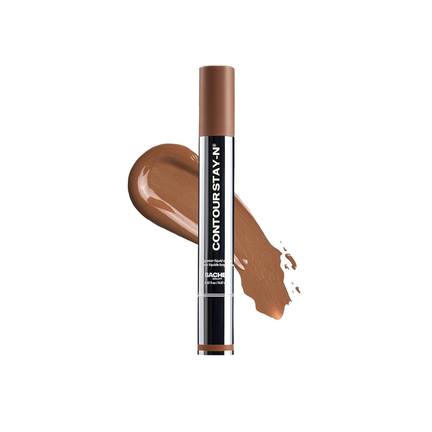 Sacheu Liquid Contour STAY-N Long Wear Bronzer Cream Contour Makeup — Long Lasting, Blendable, & Lightweight Formula (Giving Drama, 0.32 Fl Oz (Pack of 1))