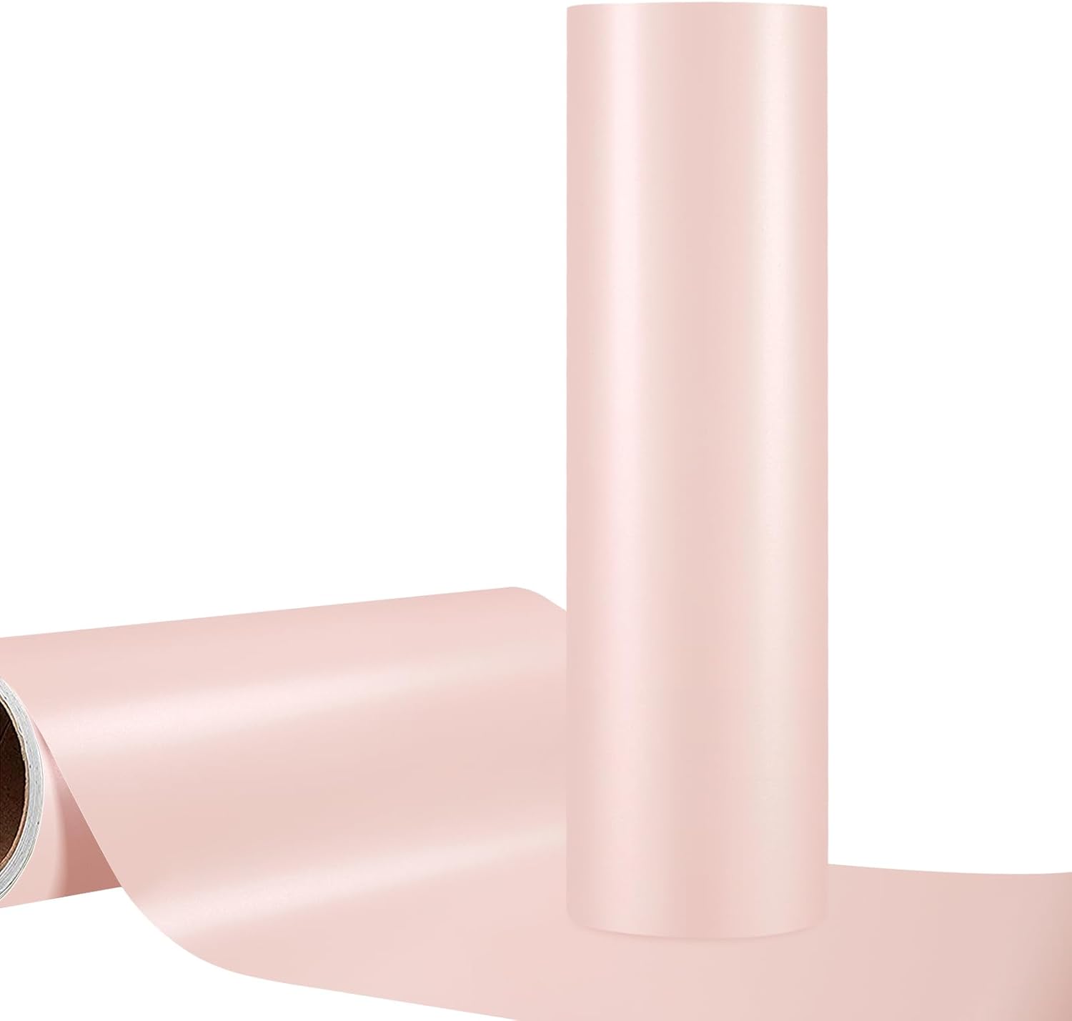 WRAPXPERT Pink Permanent Vinyl,12"x10ft Matte Pink Adhesvie Vinyl Roll for cricut,DIY Home Decor and Car Decal,Tumbler, Light Pink