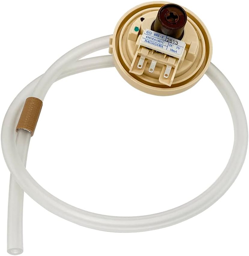 6501EA1001C 6501EA1001R Washer Water Level Pressure Sensor Switch Assembly for LG Washing Machine WT5001CW WT7200CW WT1101CW WT4970CW Replacement Parts, Replace AP5204365, EBF62754506, 2651052