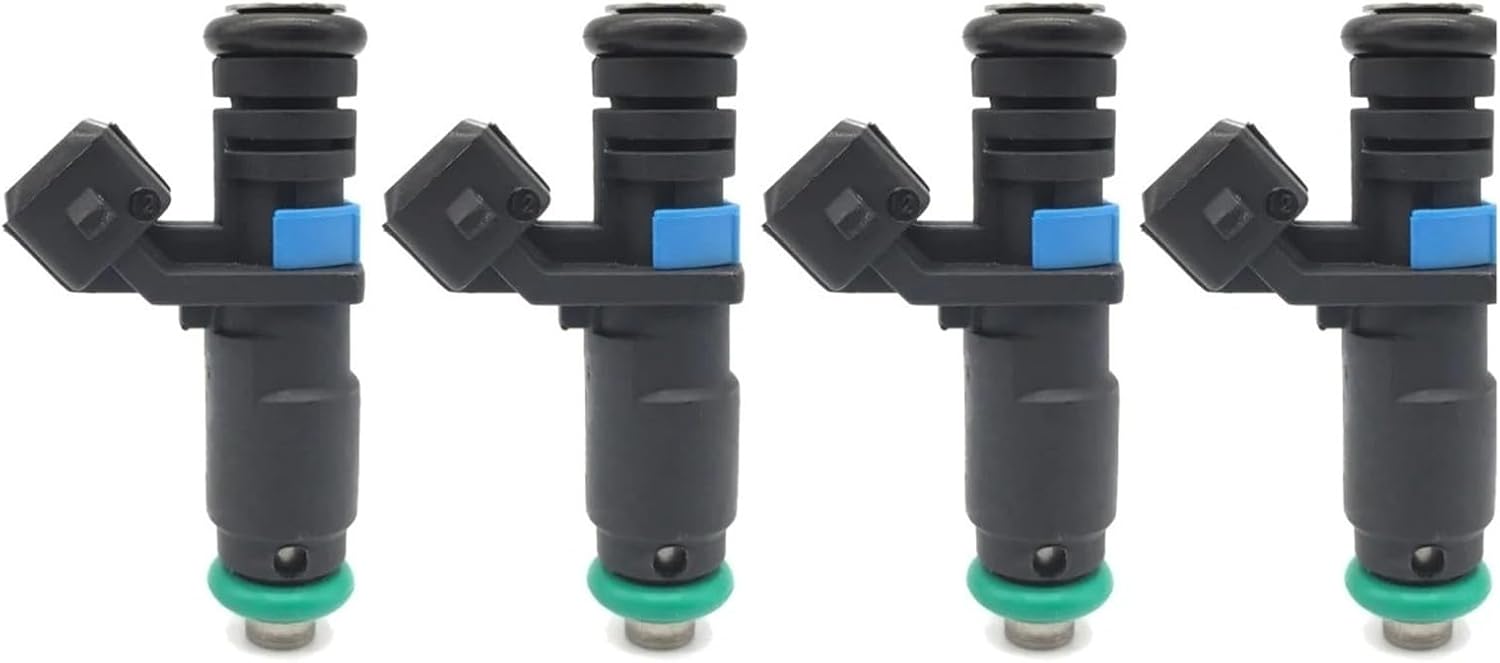 4Pcs 5WY2823A Fuel Injectors for KIA for PIRDE 1.3L/1.4L L4 3-Hole 2001-2008 Petrol Injector