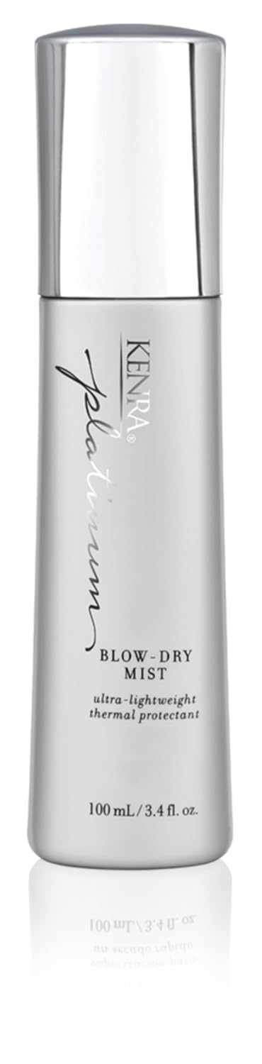 Kenra Platinum Blow-Dry Mist | Ultra-Lightweight Thermal Protectant | Detangles, Smooths, & Softens | Eliminates Frizz & Resists Humidity | Fine To Medium Hair