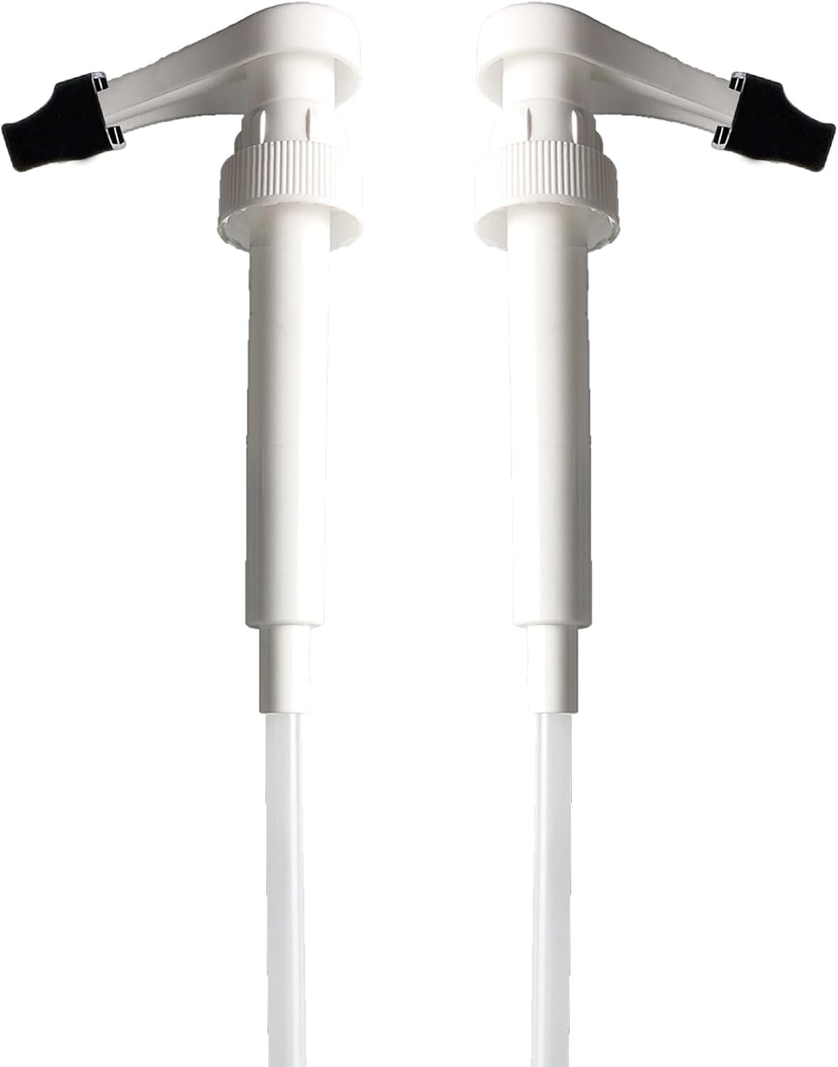 Coffee Syrup Pump for Monin 1L PET Plastic Bottles with Tip Cover Included, 2 Packs