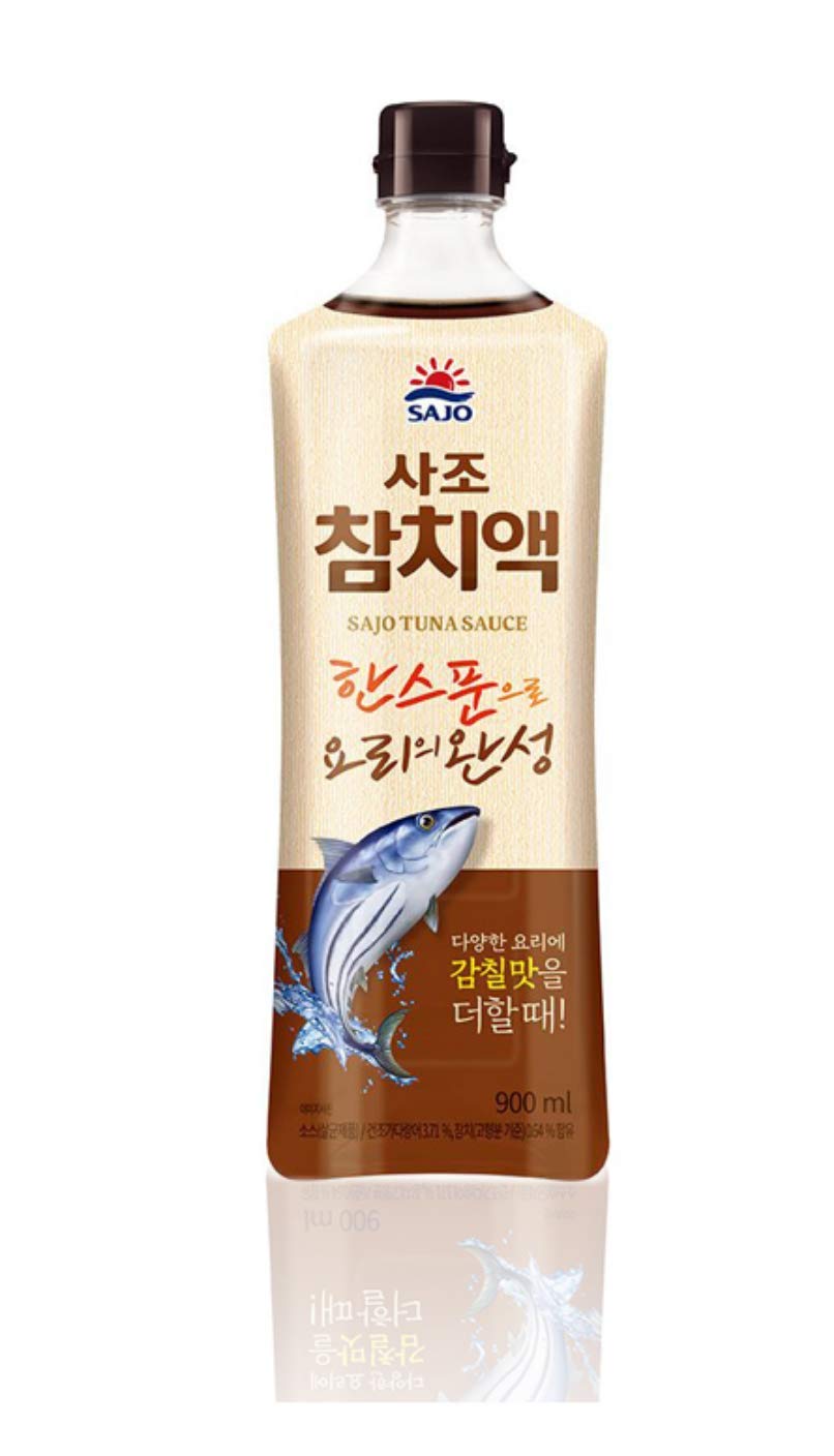 Korean Sajo Tuna Katsuo Sauce 사조 참치액 1 Pack (900ml (31.74 fl oz))