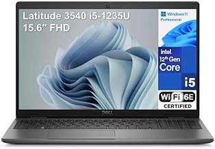 Dell Latitude 3550 Laptop Computer for Business and Work, 13th Gen Intel 10-Core i5-1335U (Beat i7-1255U), 32GB DDR5 RAM, 1TB PCIe SSD, 15.6" FHD, WiFi 6E, Bluetooth 5.3, USB4 Type-C, Windows 11 Pro