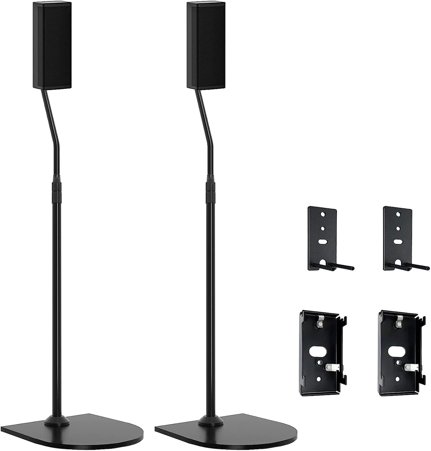 Pair of Height Adjustable Speaker Stand for Bose Speaker Stands with Slideconnect bracket, Floor Speaker Stands for Bose Surround speakers, Surround 700, CineMate GS Series II, OmniJewel Lifestyle 650