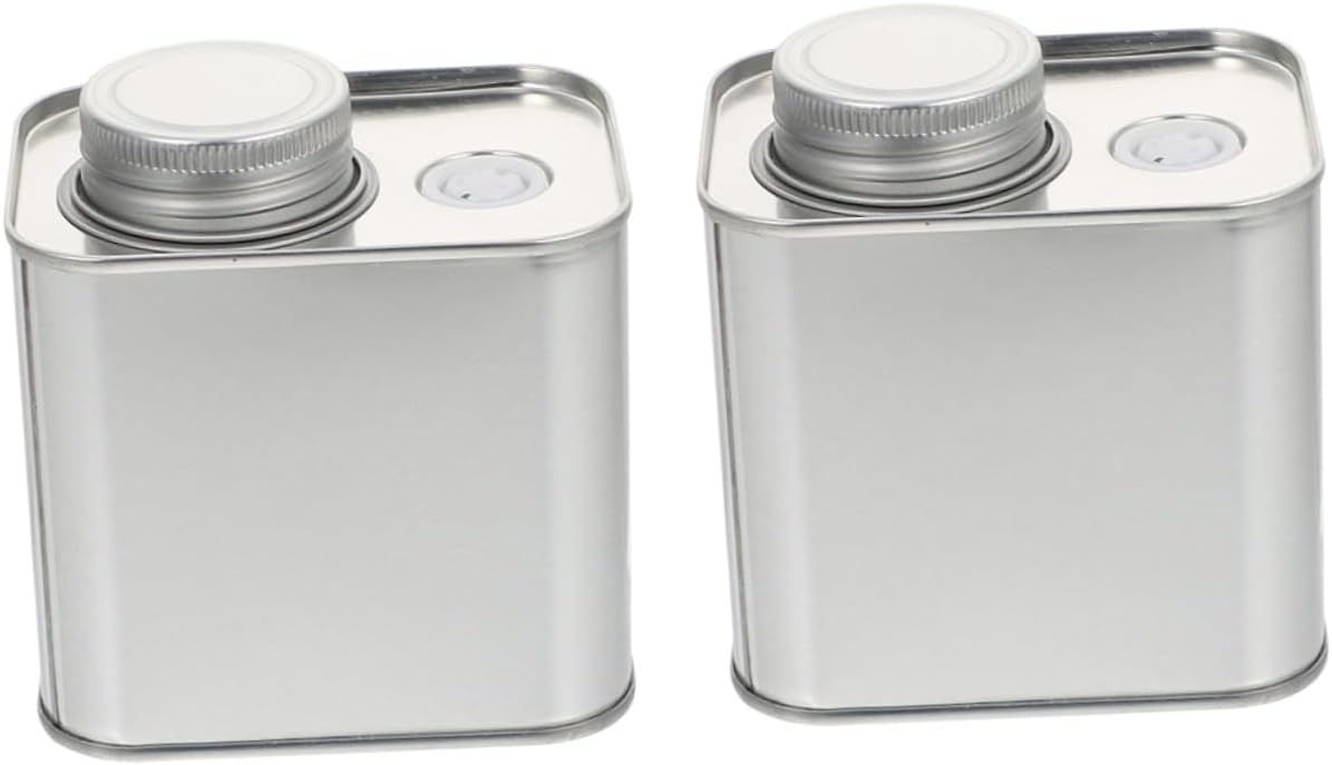 VALICLUD 2Pcs Vacuum Sealed Coffee Canisters Multi Function Airtight Tea Storage Jars with Seal for Coffee Beans Loose Leaf Tea Spices and Powders Tinplate Design