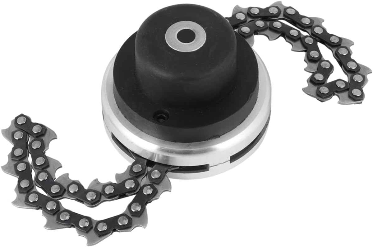 Metal Chain Mower Head for Grass Trimming Durable Lightweight Replacement Head for Field Mower Efficient Outdoor Cropper Compatible with Various Trimmers