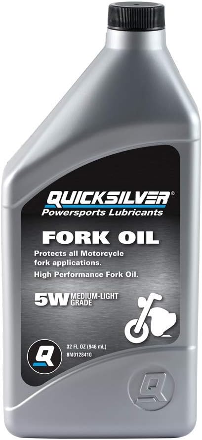 Quicksilver 5W Motorcycle Fork Oil, 1 Quart
