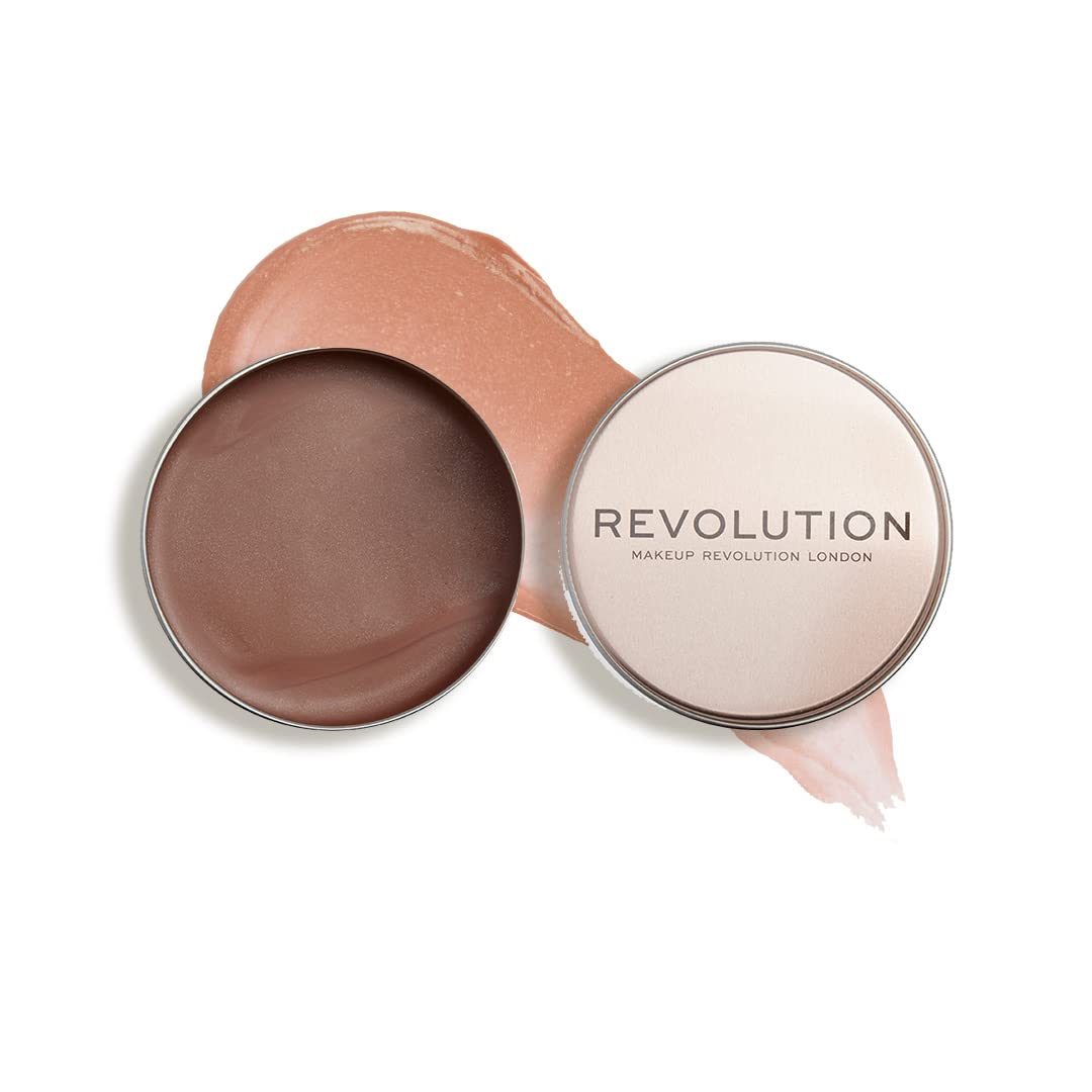 Revolution, Balm Glow, Multi-Use Cream Balm, Dewy Natural Finish for Cheeks, Lips & Lids, Sheer Buildable Color, Natural Nude, Vegan & Cruelty-Free, 1.12 oz
