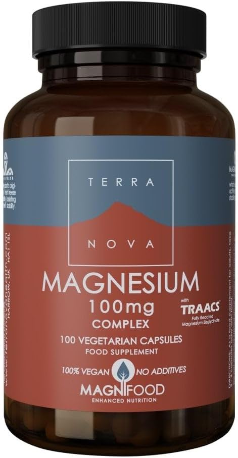 Terranova Magnesium 100mg Complex (bisglycinate) 100 Veg Caps