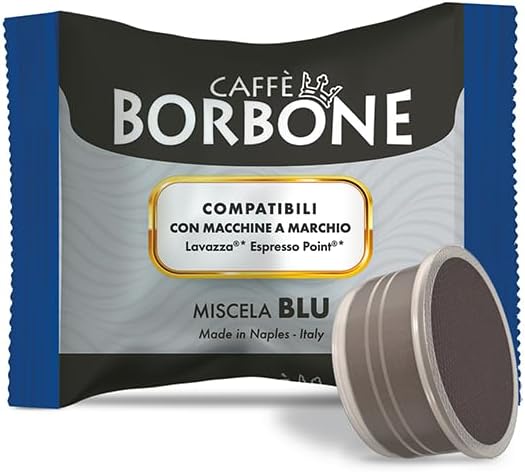 Caffè Borbone Blue Coffee Blend - 100 Capsules - Compatible with Lavazza®* Espresso Point®* Coffee Machines