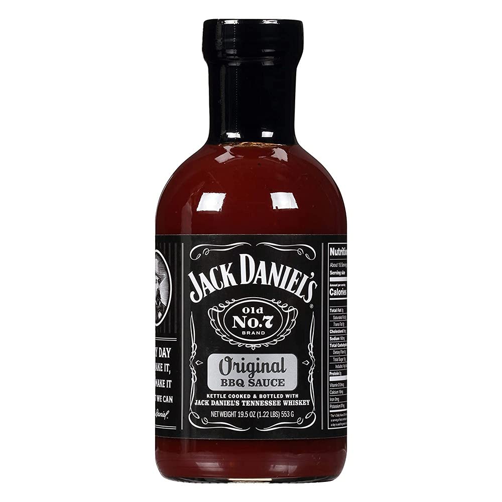 Jack Daniel's BBQ Sauce, Old No. 7 Recipe, 19 Ounce (Pack of 2)