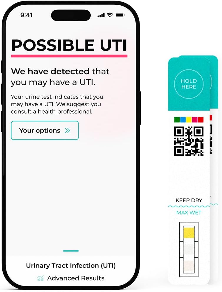 TestCard | The ONLY At Home Digital UTI Test Kit with Access to Treatment | 2 Tests | Low Cost Self-Check Urinary Tract Infection Test | Instant Medical Grade Test Results | Simple Instructions