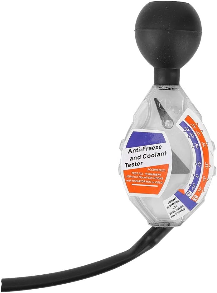 Coolant Tester, Car Coolant Tester, Automotive Antifreeze Tester, Dial Type Automotive Rapid Anti Freeze Tester Densitometer for Freezing Boiling Point Measurement