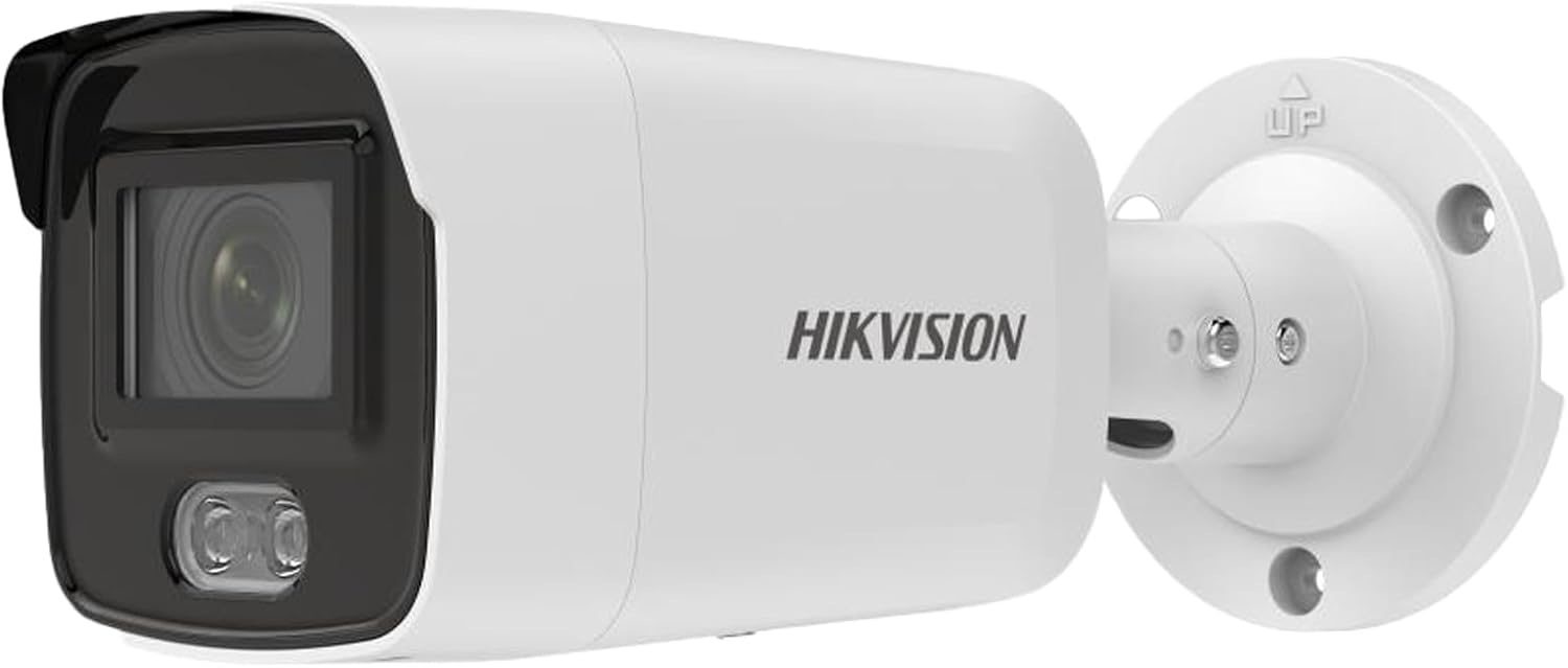 Hikvision IP Camera Compatible DS-2CD2047G2-LU 2.8mm Lens Original 4mp Color Vu Fixed Mini Bullet Network Camera,H.265+,IP67,Built-in Mic,Support Face Capture