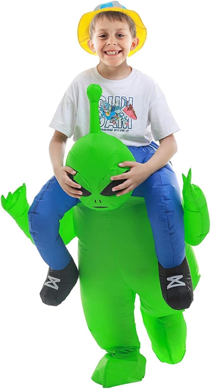 Alien Kidnapping Inflatable Costume Spooktacular Creations Adult Halloween Christmas Funny Cosplay Party Festival Mask Prom