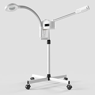 Facial Steamer with Magnifying Lamp, Professional Facial Steamer for Esthetician, 2 in 1 Facial Steamer for Face Professional, Face Steamer for Facial Deep Cleaning.