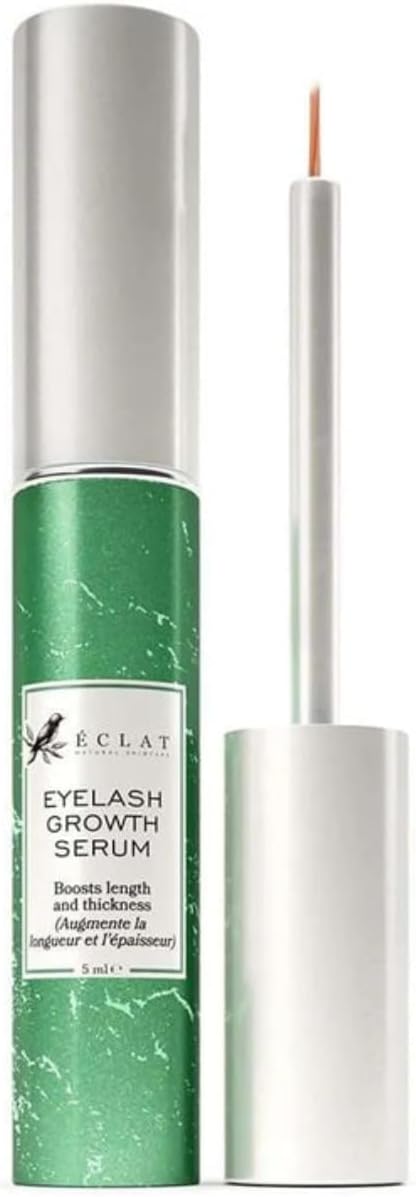 E-c-l-a-t Eyelash Growth Serum, Boosts Lash Eyebrow Length & Thickness, Eyebrow Enhancer, Eyebrow Eyelash Serum, Provitamin B5, Faster Growth, Longer Eyelashes, 5ml