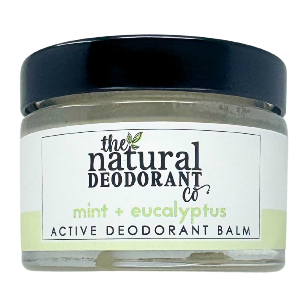 The Natural Deodorant Co, Active Deodorant Balm Mint + Eucalyptus 55g