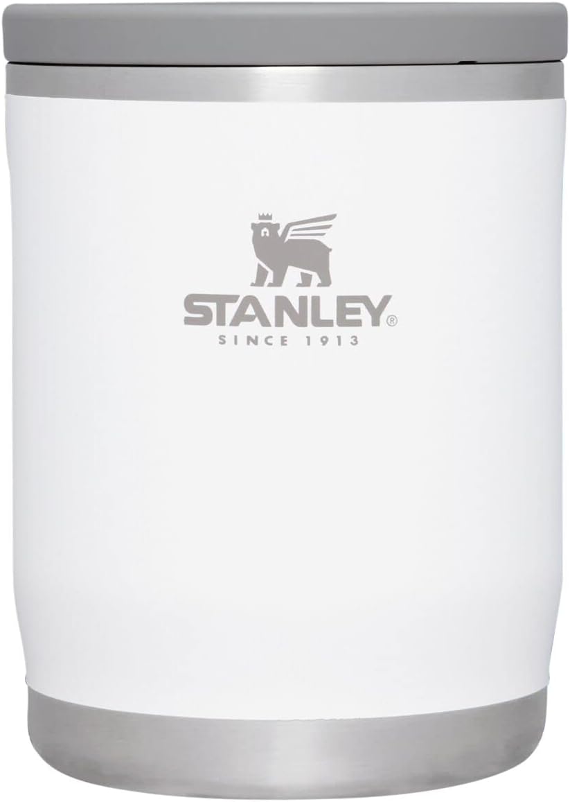 Stanley Adventure To-Go Food Jar 18 oz | Vacuum Insulated Thermos Food Container | Wide Mouth Screw On Lid | Packable for Travel | Stainless Steel with Leakproof Lid | BPA-Free | Polar
