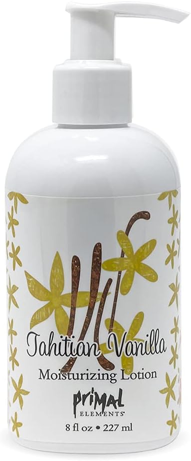 Primal Elements Hand and Body Cream Shea Butter Lotion, Tahitian Vanilla, 8 Ounce