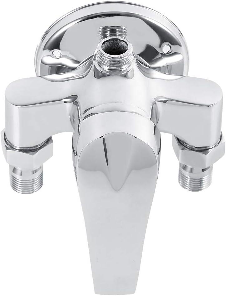 Mixing Valve G1 2inch Male Thread Hot and Cold Water Mixer Mixing Control Valve for Bathroom Shower Wall Mounted Shower Faucet Cold and Hot Water Tap Manual Shower Mixer Anti Leak