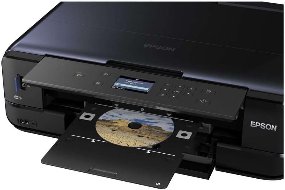 Epson Expression Premium XP-900 3-in-1 A3 Inkjet Multifunctional Device (DIN A3 Printer, Scanner, Photo Copier, WiFi, Duplex, CD/DVD Printing, Single Cartridges) Black