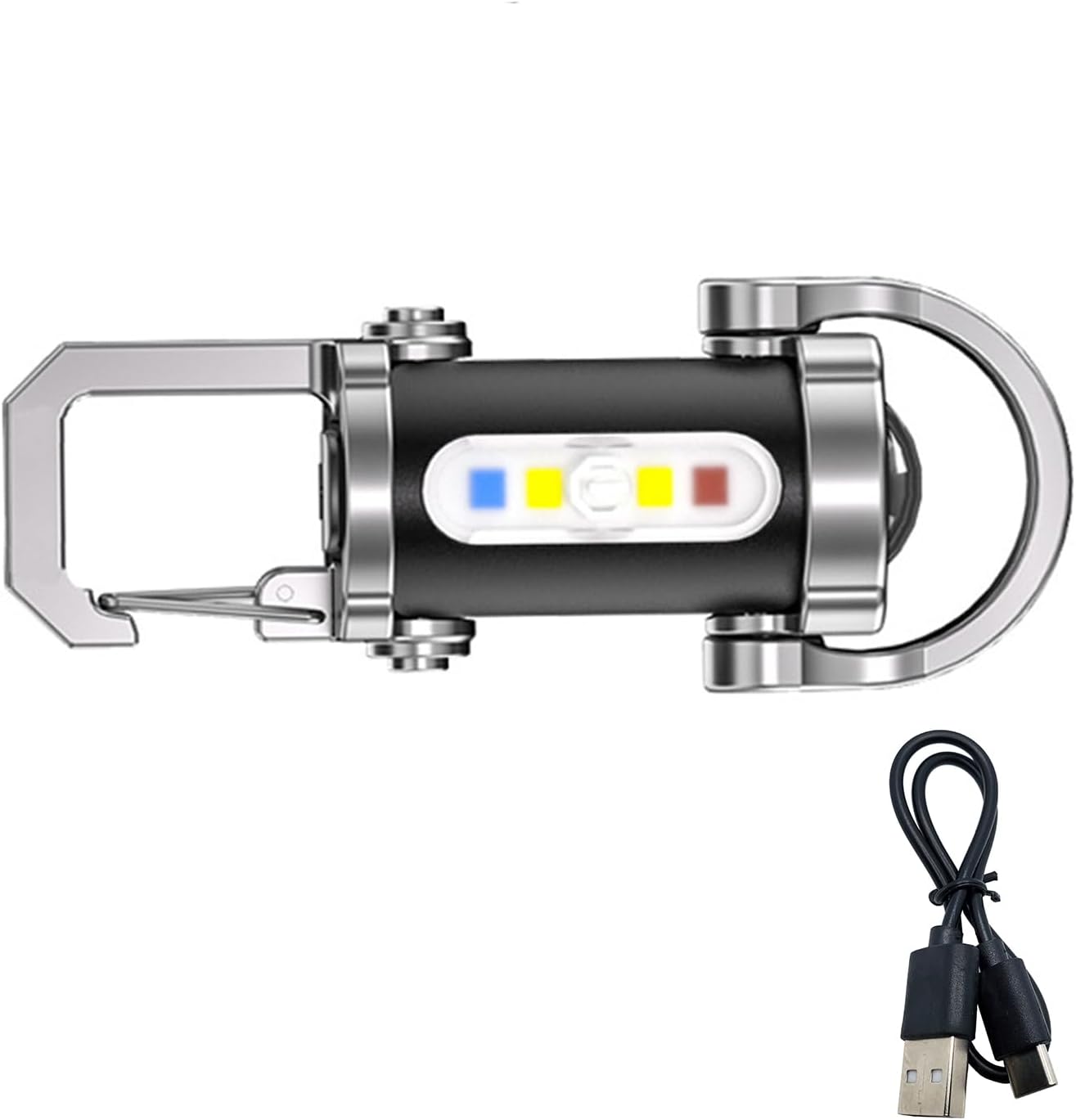 Oxxggkao LED Flashlights Keychain Light USB Rechargeable Pocket Torches Outdoor Camping Working Light For Searching Hiking USB Rechargeable Pocket Torches