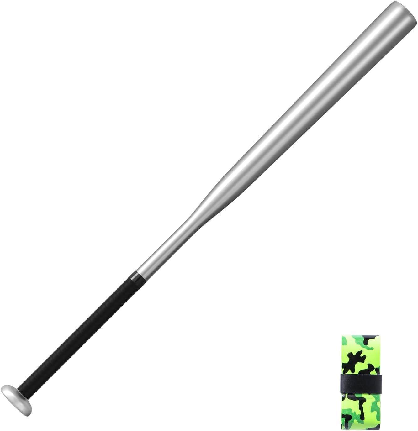 Baseball Bat Used for Baseball, Silver Aluminium, 21 or 31 Inch