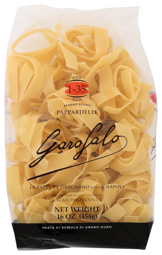 Garofalo - Premium Durum Wheat Semolina Pappardelle Pasta, Italian Made, Bronze-Drawn, Al-Dente, One-Ingredient Pasta (2 pack)